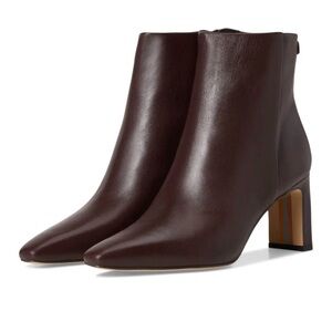 Sam Edelman Saige Pecan Leather Ankle Boots/Booties